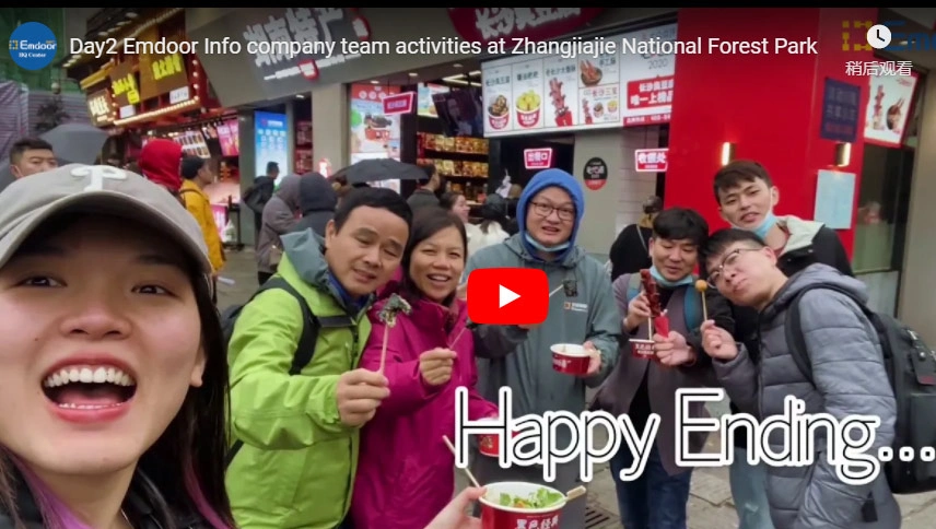 Day1 Emdoor informazioni attività del Team aziendale al parco forestale nazionale di Zhangjiajie