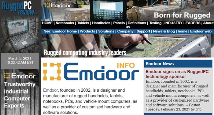 Emdoor Signs On As Rugged PC Technology Sponsor
