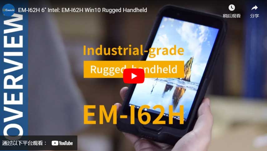 EM-I62H 6 ''Intel: EM-I62H Win10 palmare robusto