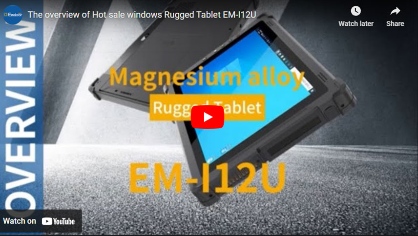 La panoramica della vendita calda windows Tablet robusto EM-I12U-1
